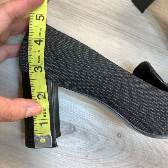 Stuart Weitzman | Minimalist Academia Gray Square Toe Block Heel Size 8.5 B - Picture 10 of 12